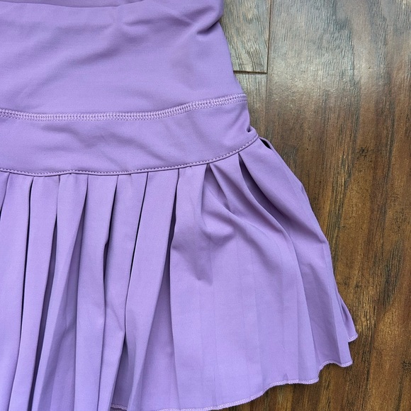 Gold Hinge LAVENDER FIELDS PLEATED TENNIS SKIRT - Picture 3 of 5